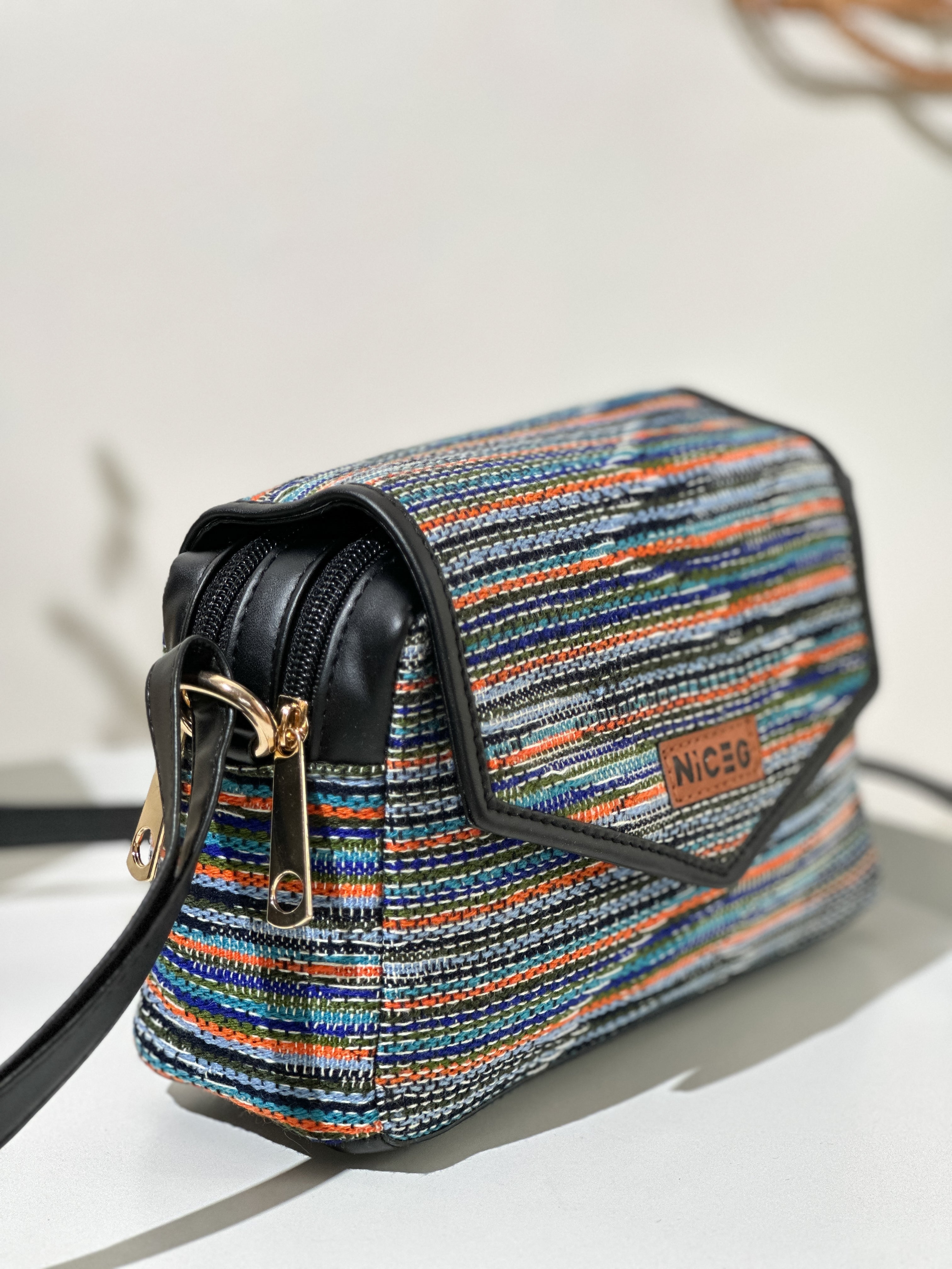 NiceG Verdant Duo Tone Sling Bags For Women & Girls